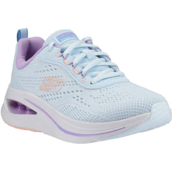 ) Skechers Skech-Air Meta - Aired Out Textile Women's Light Blue/Multi Trainers - Blue, 7 (Adults'