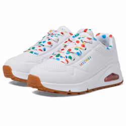 Skechers Girls UNO GEN1-TRENDY Dotty Sneaker White/Multi 1 Little Kid