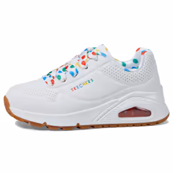 Skechers Girls UNO GEN1-TRENDY Dotty Sneaker  White/Multi  1 Little Kid