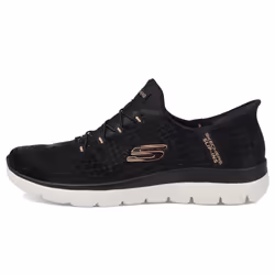 Skechers Women's Hands Free Slip-ins Summits Classy Night Sneaker  Bla