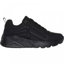 ) Uno Lite - Easy Zip | Black | Childrens School Trainers - 2 (Children's
