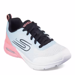 Skechers Kids Girls Microspec Max Plus-Echo Speed Sneaker  White/Coral