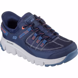 ) Slip-ins: Summits - AT | Navy/Coral | Women's Walking Trainers - 8 (Adults'
