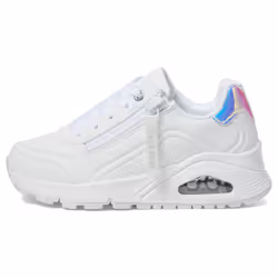Skechers Girls UNO GEN1-ZIP and Stride Sneaker White 12 Little Kid