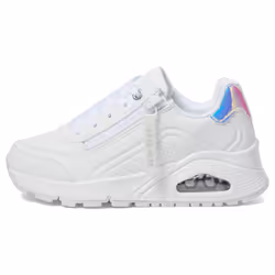 Skechers Girls UNO GEN1ZIP and Stride Sneaker  White  5 Big Kid