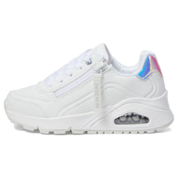 Skechers Girls UNO GEN1ZIP and Stride Sneaker  White  5 Big Kid