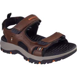 ) Skechers Prewitt Rigdon Synthetic Men's Brown/Black Sandals - Brown, 11 (Adults'