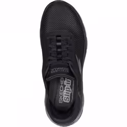 ) GO WALK Flex - Grand Entry | Black | Women's Comfy Hands Free Slip-In Trainers - 4 (Adults'