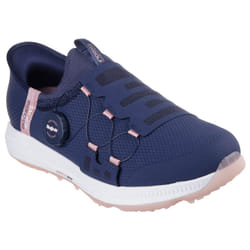 Skechers Womens 2025 GO GOLF Elite 5-Slip 'In Waterproof Comfortable Golf Shoes - UK 6, Navy/Pink