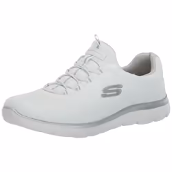 Skechers Women's Summits Sneaker White/Silver=WSL 6.5