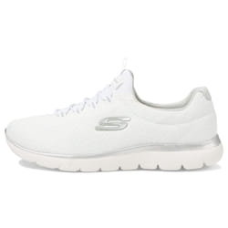 Skechers Women's Summits Sneaker  White/Silver=WSL  10