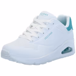 Skechers Women's UNO-POP Back Sneaker White/Mint 8