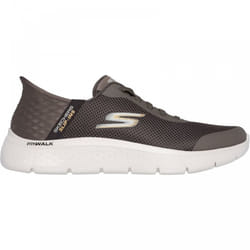 ) Slip-ins: GO WALK Flex - Hands Up | Brown | Men's Adjustable Slip-on Trainers - 6 (Adults'