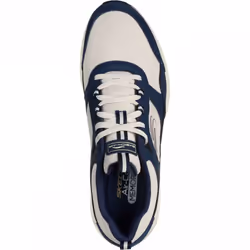 ) Skech-Air Court - Yatton | Navy/Natural | Mens Lace Up Trainers - 7 (Adults'