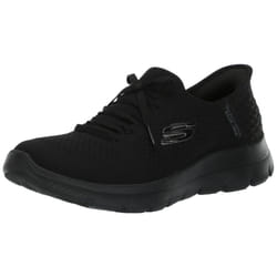 Skechers Women's Hands Free Slip-INS Summits Sneaker  Black/Black=BBK