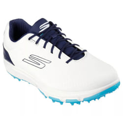 Skechers Mens 2024 Go Golf Pro 6 Spikeless Arch Fit Waterproof Golf Shoes - UK 8.5, White/Navy/Blue