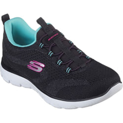 ) Skechers Summits New Nature Textile Women's Black/Multi Trainers - Black, 3 (Adults'