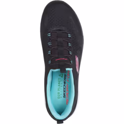 ) Skechers Summits New Nature Textile Women's Black/Multi Trainers - Black, 8 (Adults'