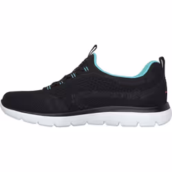 ) Skechers Summits New Nature Textile Women's Black/Multi Trainers - Black, 8 (Adults'