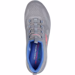 ) Skechers Summits New Nature Textile Women's Grey/Multi Trainers - Grey, 3 (Adults'