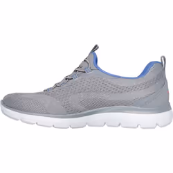 ) Skechers Summits New Nature Textile Women's Grey/Multi Trainers - Grey, 3 (Adults'