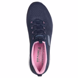 Skechers Womens Summits New Nature Recycled Sustainable Trainers - UK 5, Navy/Pink