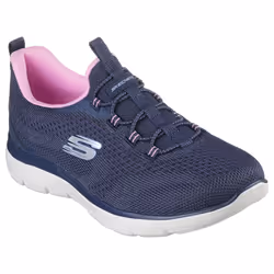 Skechers Womens Summits New Nature Recycled Sustainable Trainers - UK 7, Navy/Pink