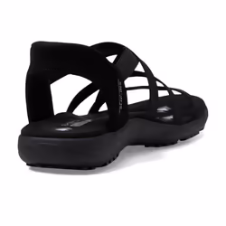 Skechers Women's Reggae Slim-Stretch Flex Hands Free Slip-ins Sandal  Black/Black  9 - Additional view 4