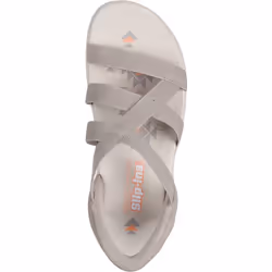 ) Skechers Reggae Slim Stretch Flex Textile Women's Taupe Sandals - Brown, 6 (Adults'