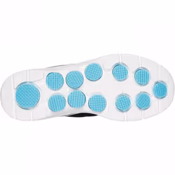 ) GO WALK 7 - Cosmic Waves | Black/Turquoise | Womens Lace Up Trainers - 4 (Adults'
