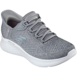 ) Skechers Skech-Lite Pro Natural Textile Women's Grey/Multi Trainers - Grey, 4 (Adults'