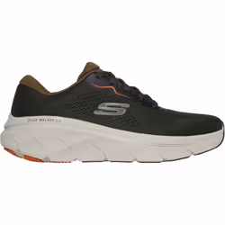 ) D'Lux Walker 2.0 | Olive/Orange | Mens Lace Up Trainers - 12 (Adults'