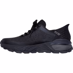 ) Skechers Max Protect Assembly Textile Men's Black Hiking Boots - Black, 7 (Adults'