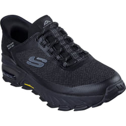 ) Skechers Max Protect Assembly Textile Men's Black Hiking Boots - Black, 10 (Adults'