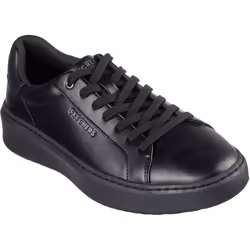 ) Skechers Court Break Suit Sneaker Men's Black Trainers - Black, 7 (Adults'