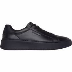 ) Skechers Court Break Suit Sneaker Men's Black Trainers - Black, 7 (Adults'