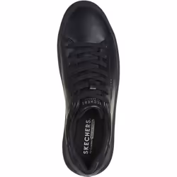 ) Skechers Court Break Suit Sneaker Men's Black Trainers - Black, 9 (Adults'