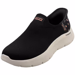 Skechers Slip-ins Go Walk Flex Womens Slip On Trainers in Black Pink - 5