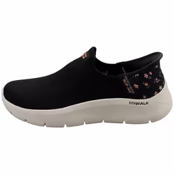 Skechers Slip-ins Go Walk Flex Womens Slip On Trainers in Black Pink - 5