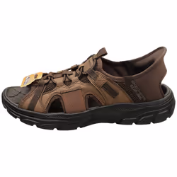 Skechers Slip-ins Revolted Ss Mens Walking Sandals in Dark Brown - 8
