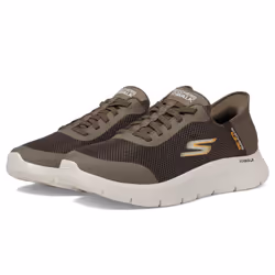 Skechers Men's Free Slip-ins Go Walk Flex-Hands Up Sneaker  Brown  10.