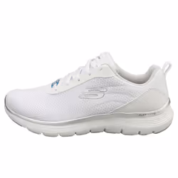Skechers Flex Appeal 5.0 Vegan Womens Casual Trainers in White Silver - 8