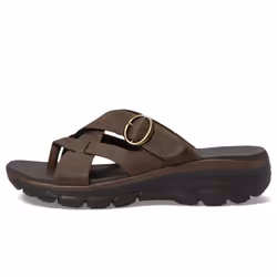 Skechers Women's Easy Going-Sundown Flip-Flop  Chocolate  6