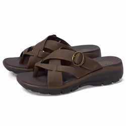 Skechers Women's Easy Going-Sundown Flip-Flop  Chocolate  6