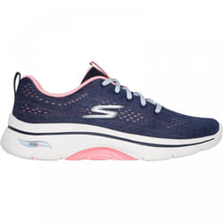 ) GO WALK Arch Fit 2.0 - Vivid Sunset | Navy/Hot Pink | Women's Comfort Supportive Trainers - 3 (Adults'