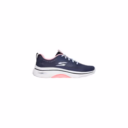 ) GO WALK Arch Fit 2.0 - Vivid Sunset | Navy/Hot Pink | Women's Comfort Supportive Trainers - 3 (Adults'