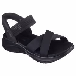 Skechers Women's Ultra Flex 3.0-Never Netter Hands Free Slip-Ins Sandal  Black/Black  10