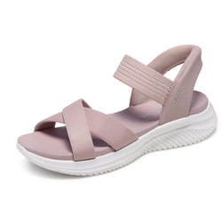 Skechers Women's Ultra Flex 3.0-Never Netter Hands Free Slip-Ins Sandal  Blush  10