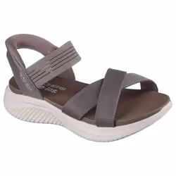 Skechers Women's Ultra Flex 3.0-Never Netter Hands Free Slip-Ins Sandal  Dark Taupe  10