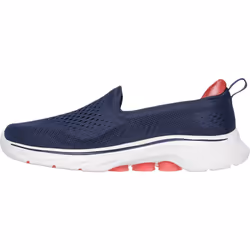) Skechers GO WALK 7 - Vina Textile Women's Navy/Coral Trainers - Blue, 3 (Adults'